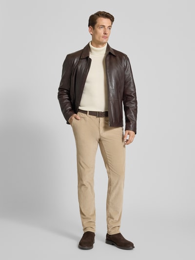 Brax Slim Fit Cordhose mit Gesäßtaschen Modell 'Fabio' Kitt 1