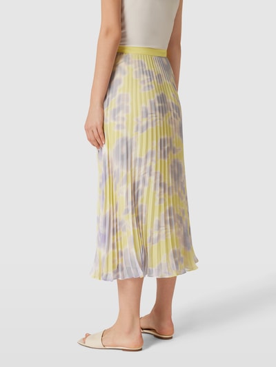 Jake*s Collection Midirok met bloemenmotief Lila - 5