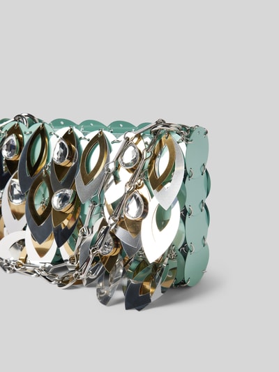 Rabanne Handtasche mit abnehmbarem Tragehenkel Silber 3