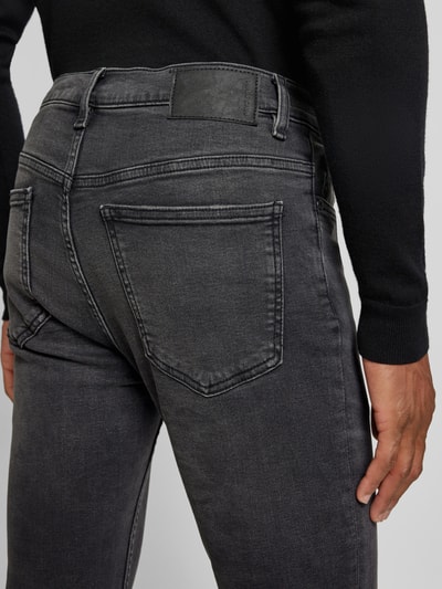 Mango Super Skinny Fit Jeans im 5-Pocket-Design Modell 'Jude' Anthrazit 3