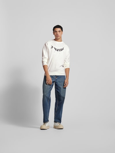 Evisu Sweatshirt mit Stehkragen Offwhite 1