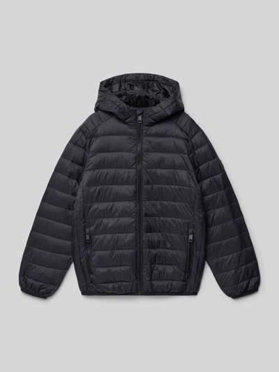 Jack & Jones Gewatteerd jack met capuchon, model 'BRADLEY' Zwart - 1