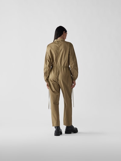 MM6 Maison Margiela Jumpsuit mit Stehkragen Khaki 5