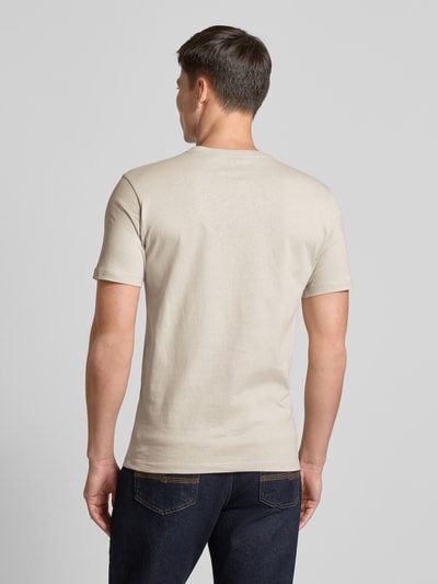 BOSS Orange T-Shirt mit Label-Patch Modell 'Tales' Beige 5