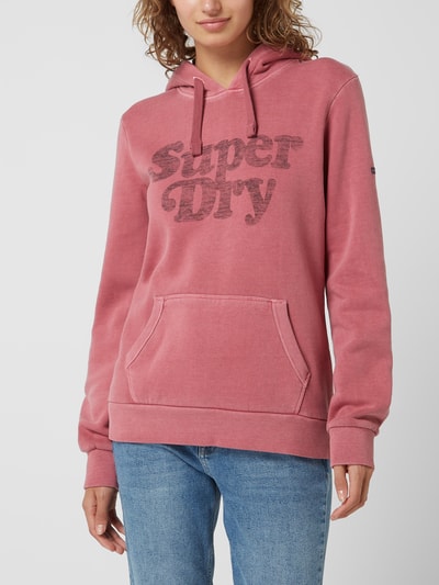 Superdry Hoodie mit Logo-Print Rot Melange 4