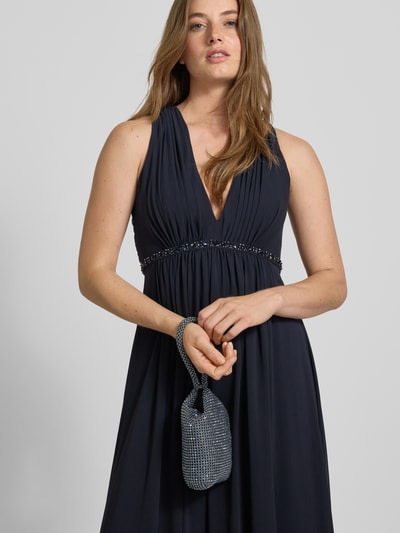 Jake*s Cocktail Clutch met glazen steentjes Blauw gemêleerd - 1