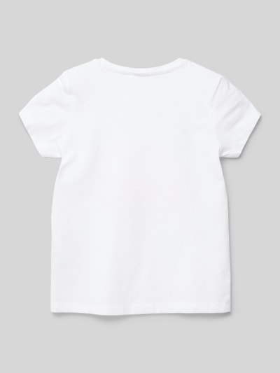 s.Oliver RED LABEL T-shirt z nadrukowanym motywem Biały 3