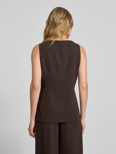 Style Icon Collection Ärmellose Weste mit Knopfleiste - curated by Anouk Yve Dunkelbraun 5