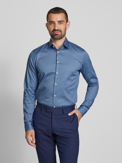 Jake*s Slim Fit Business-Hemd mit extra langen Ärmeln Weiss 4