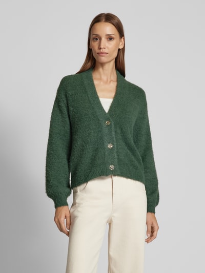 Kaffe Regular fit cardigan met wol, model 'vilma' Mintgroen - 4