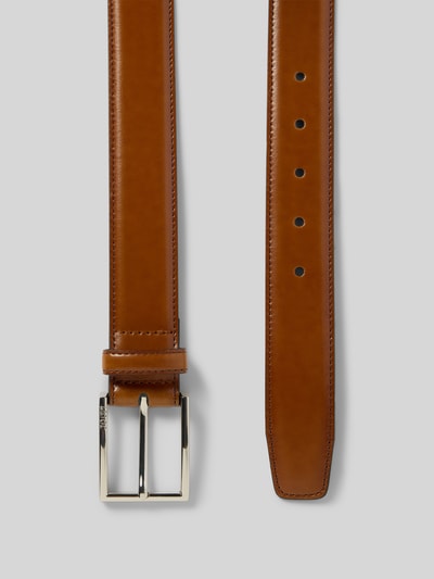 JOOP! COLLECTION Pasek skórzany męski JOOP! Collection;Skóra naturalna;Sprzączka;Wytłaczane logo;Pikowanie;Szerokość w rozmiarze 90: 3 cm Koniakowy 3