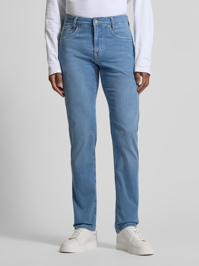 MAC Slim Fit Jeans im 5-Pocket-Design Modell 'Arne' Hellblau 4