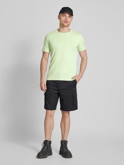 camel active T-shirt met labelstitching Lichtgroen - 1