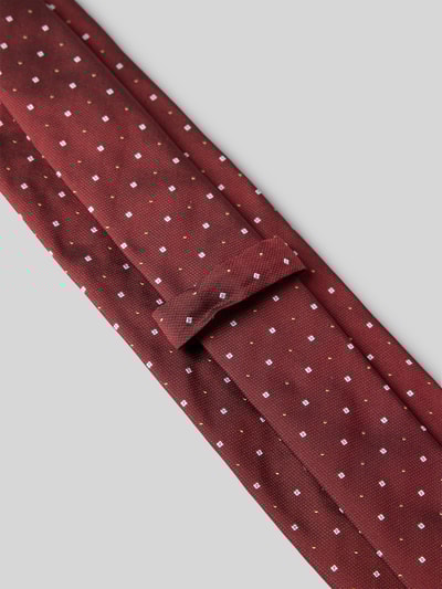 BOSS Stropdas van zijdemix Rood - 3
