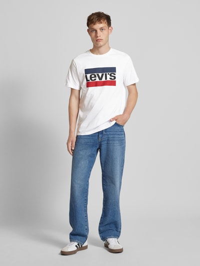 Levi's® T-shirt met labelprint Wit - 1