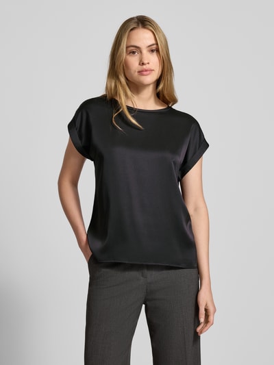 VILA Blouseshirt met vaste mouwomslagen, model 'VIELLETTE' Zwart - 4