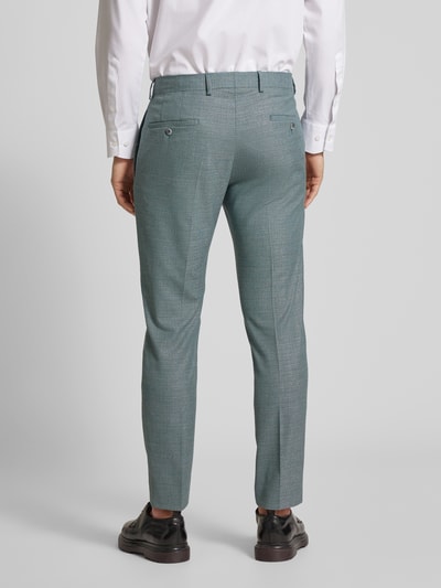 Strellson Slim fit pantalon met persplooien Lichtgroen - 5