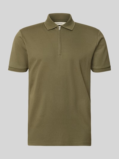 Selected Homme Regular Fit Poloshirt aus Baumwoll-Mix Modell 'FAVE' Oliv 1