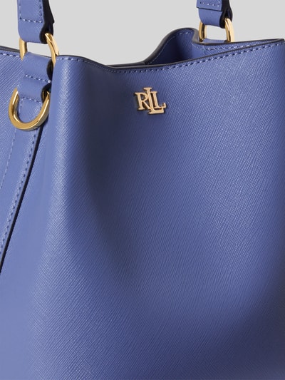 Lauren Ralph Lauren Torebka do ręki z naturalnej skóry Niebieski 7