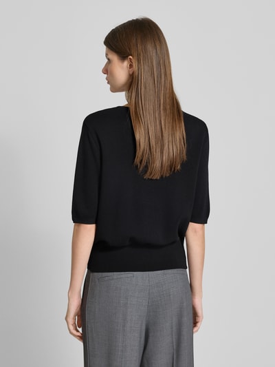 Someday Cardigan van viscosemix met 3/4-mouwen, model 'Tinala' Zwart - 5