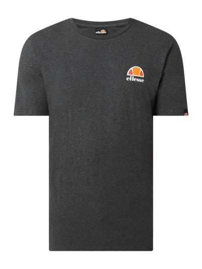 Ellesse T-shirt z bawełny model ‘Canaletto’  Antracytowy melanż 2