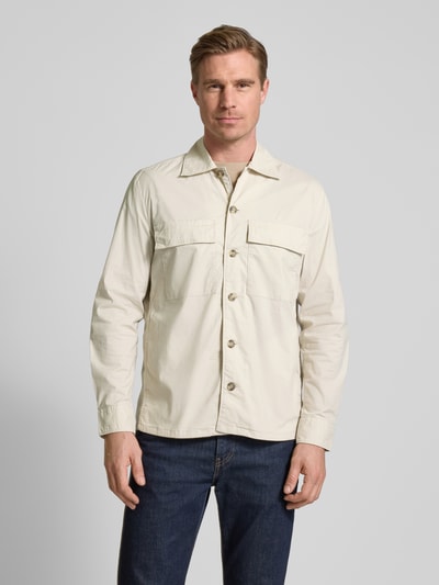 Marc O'Polo Comfort Fit Overshirt mit Baumwoll-Anteil Beige 4