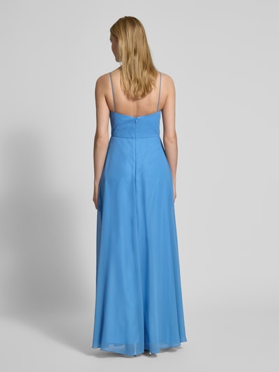Laona Abendkleid mit Spaghettiträgern Rauchblau 5