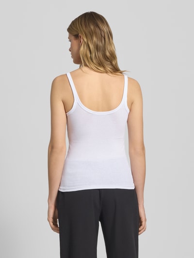 WEEKDAY Top mit Feinripp Weiss 5