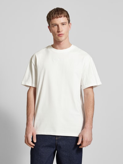 KARL KANI T-Shirt mit Label-Stitching Offwhite 4