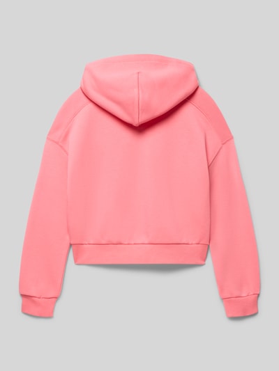 Tommy Hilfiger Teens regular fit hoodie van katoenmix Felroze - 3