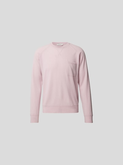 Officine Générale Pullover mit Brusttasche Rosé 2