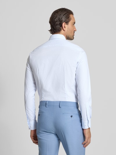 Tommy Hilfiger Tailored Slim fit zakelijk overhemd van katoenmix Bleu - 5