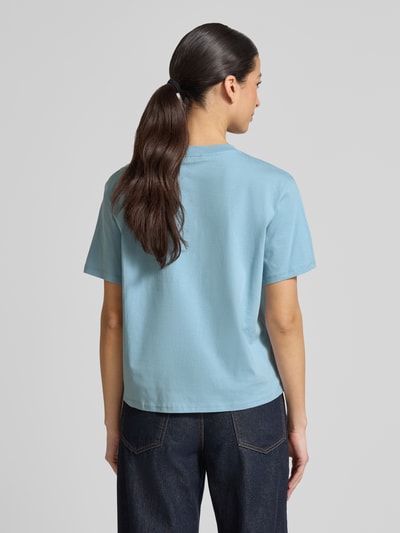 Tom Tailor Denim Boxy Fit T-Shirt aus reiner Baumwolle  Hellblau 5