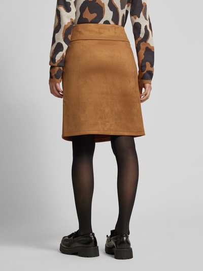 Betty Barclay Knielange rok met deelnaden Cognac - 5