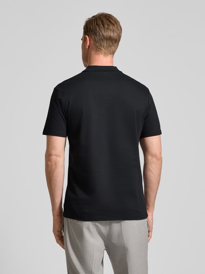 Strellson Regular Fit Poloshirt aus reiner Baumwolle Black 5