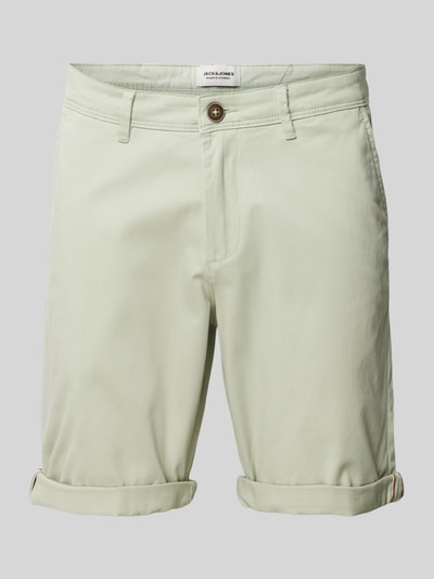 Jack & Jones Regular Fit Bermudas in unifarbenem Design Modell 'BOWIE' Lind 2