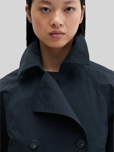Marc O'Polo Relaxed Fit Trenchjacke aus Baumwolle Marine 3