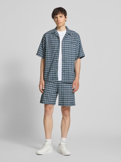 Carhartt Work In Progress Shorts mit Strukturmuster Modell 'Kander' Petrol 1
