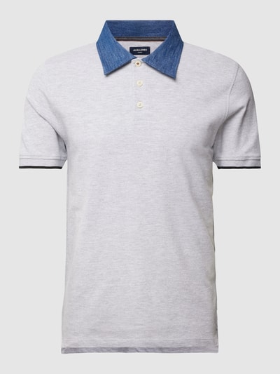 Jack & Jones Premium Poloshirt met polokraag, model 'PAULOS' Lichtgrijs - 2