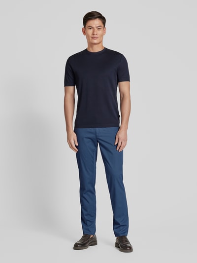 Brax Slim Fit Chino mit französischen Eingrifftaschen Modell 'FABIO' Marine 1