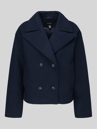 VERO MODA Trencz z dwurzędową listwą guzikową Ciemnoniebieski 2