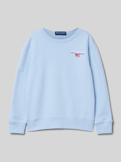 Polo Sport Sweatshirt mit Label-Stitching Bleu 1