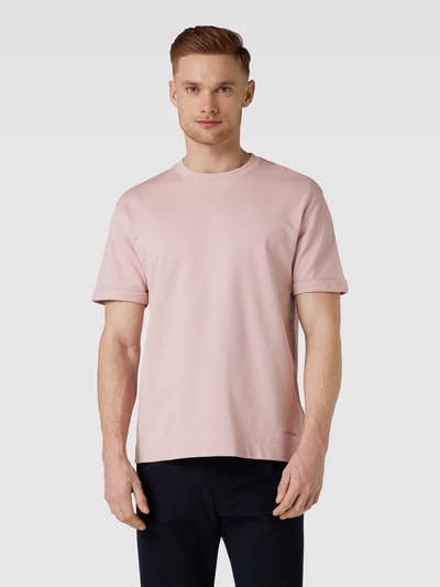 Windsor T-shirt met ronde hals, model 'Sevo' Lichtroze - 4