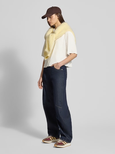 Marc O'Polo DENIM Relaxed Fit Bluse aus reinem Lyocell Offwhite 1