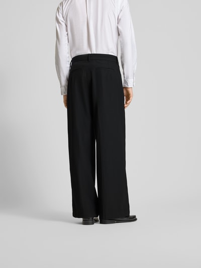 WON HUNDRED Wide Fit Anzughose mit Lanawoll-Anteil Black 5