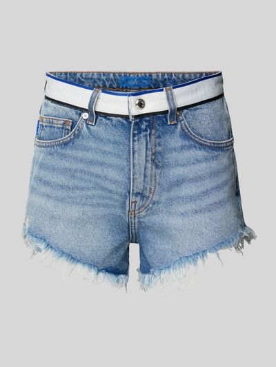 Hugo Blue Jeansshorts mit Logo-Bund Modell 'Galara' Jeansblau 2