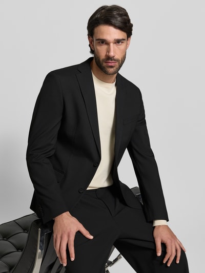 s.Oliver BLACK LABEL 2-Knopf-Sakko mit Reverskragen Modell 'Pure' Black 3