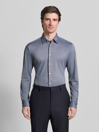 BOSS Koszula casualowa o kroju regular fit z kołnierzykiem typu kent model „LIAM” Niebieski 4