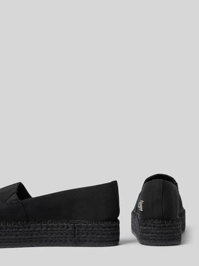Calvin Klein Jeans Espadryle z podeszwą na platformie Czarny 2