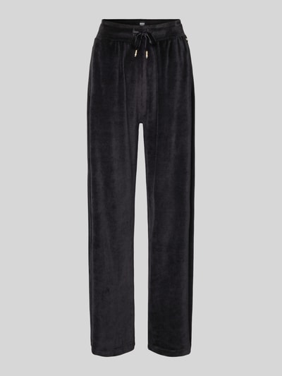 BOSS Sweatpants met elastische band, model ‘Velluto’ Zwart - 2